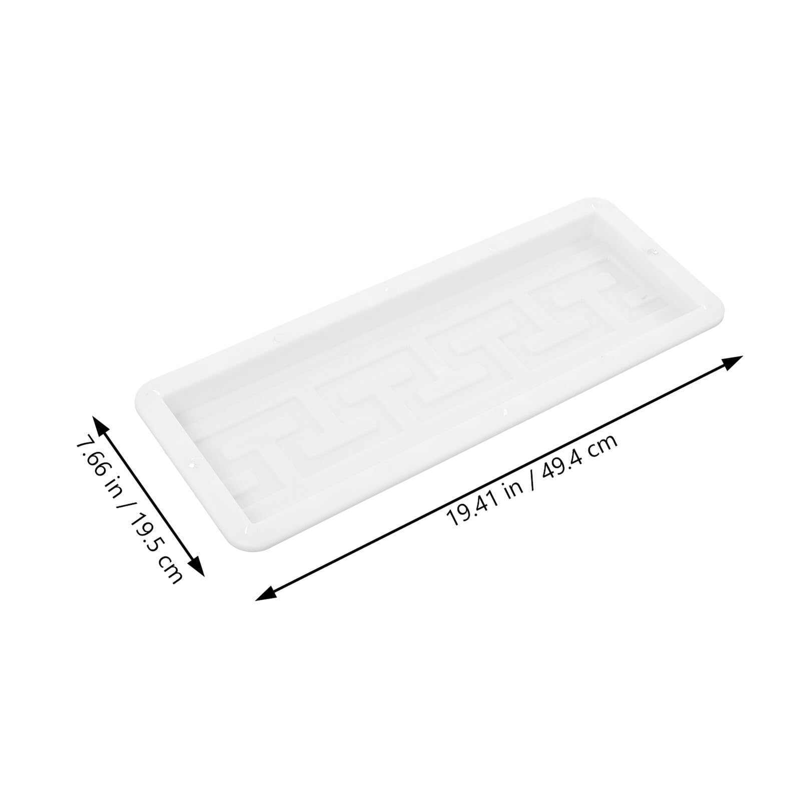 NUOBESTY Molde de Plástico para Pavimento Reutilizable 45X15X3 CM para Baldosas de Suelo y Adoquines Práctico para Moldear Cemento y Hormigón Jardines Patios y Caminos Exteriores