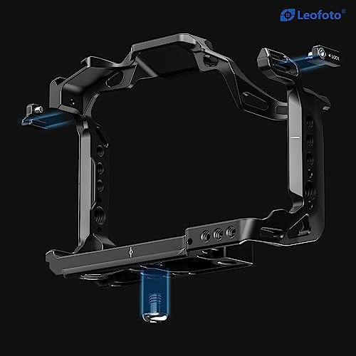 Image of Leofoto Lumix S5II Camera Cage, for Panasonic Lumix S5 II, ARRI, Anti-Twist, Lightweight, Arca Compatible