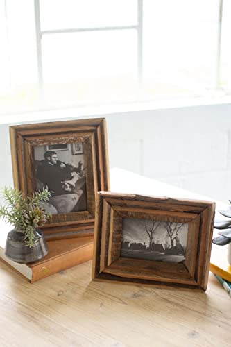Kalalou Nmcc1150 Set Of 2 Recycled Wood Photo Frames, See Image #TOP1