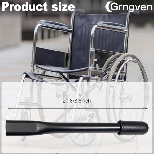 Image of 2 Pcs Wheelchair Brake Extenders, 8.6 Inch Handle Extenders Accessories for Disabled Wheelchair Heavy Duty Backrest Stroller Handle (Pack of 4)