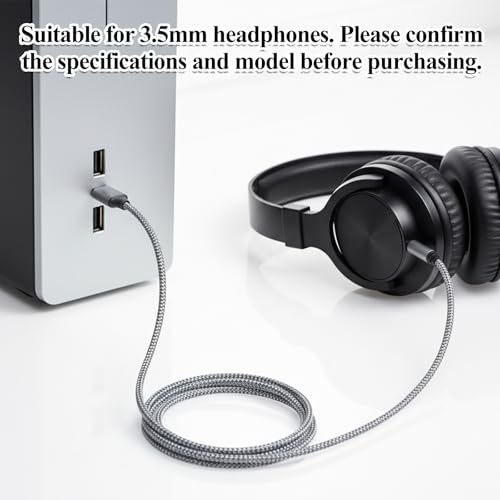 Cable adaptador USB a Jack 3.5 mm de 5 ft miniatura 7