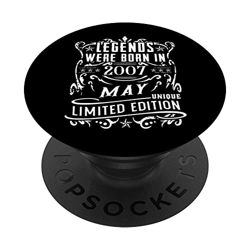 Cumpleaños Mayo 2007 Edición Limitada Regalo Legend May PopSockets PopGrip Intercambiable