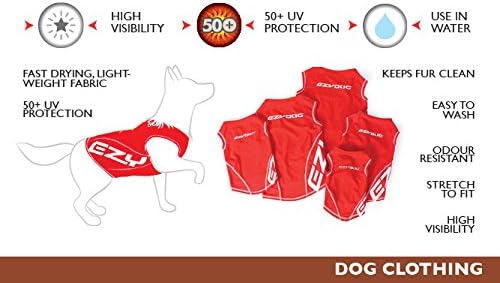 EZYDOG Rashie Dog Weather Vest, Red, S (Pack of 1) - Image 4