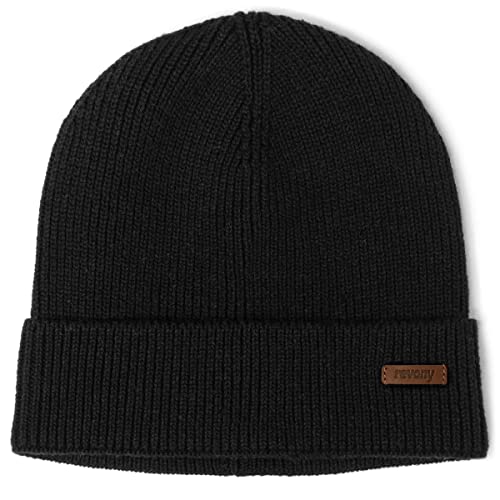 Cotton Cuffed Beanie - Men And Women - 100% Cotton - 10 Colors - Black #TOP24