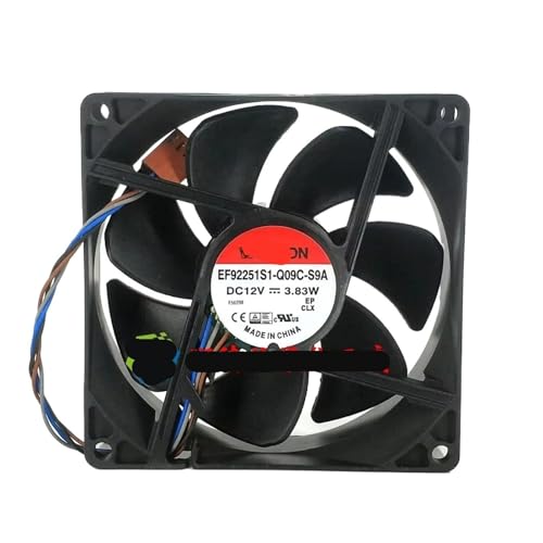 RHFYBSQA Ventilador de refrigeración de 4 Cables EF92251S1-Q09C-S9A, 12 V CC, 3,83 W