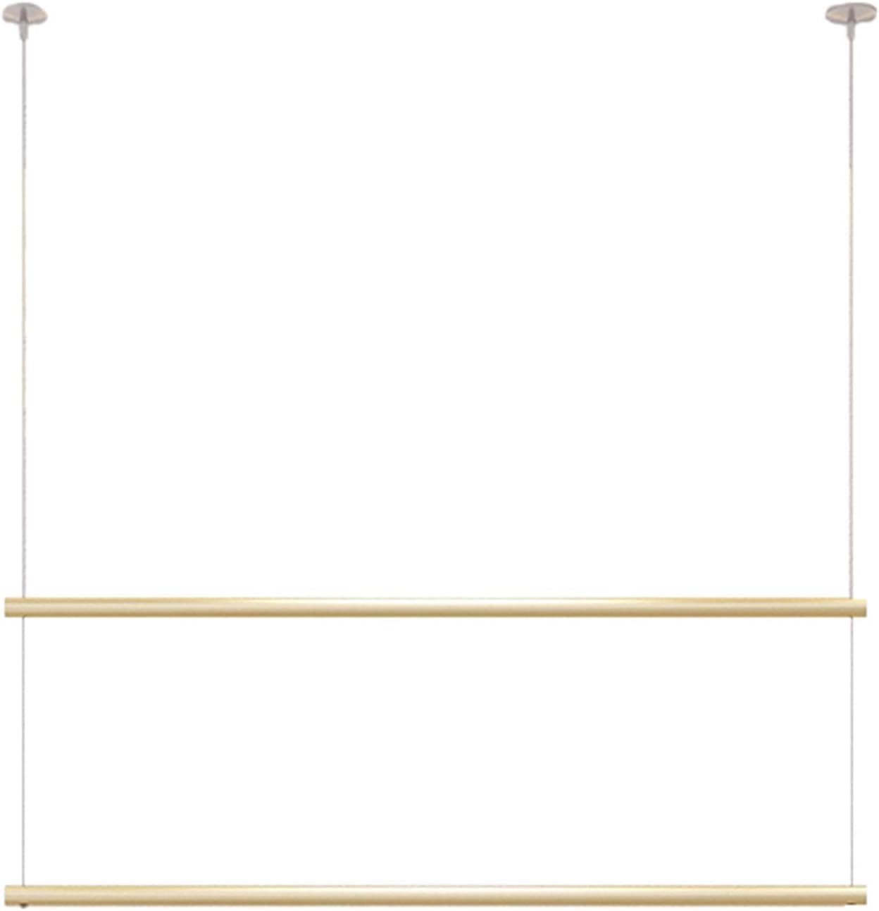 HADECOLL Clothing Store Displays And Shelves, Double Layer Ceiling Hanging Clothes Rack, Retail Clothing Display Cabinet, Commercial Display Rack, Clothes Rack
