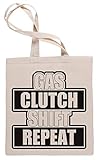 Dünn Wigoro Gas Clutch Shift Repeat Einkaufstasche Tote Beige Shopping Bag