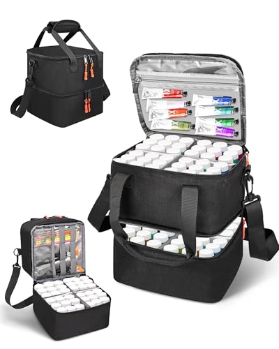 Acrylic Paint Organizer Bag for 72 Bottles