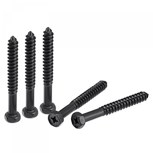 Tornillos Hex Lag 5/16" x 2-3/4" acero carbono Phillips 10pcs miniatura 1