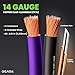 GEARit 14 Gauge Speaker Wire, Speaker Cable 100ft for Car Audio, Home Theater, CCA(Black Purple)
