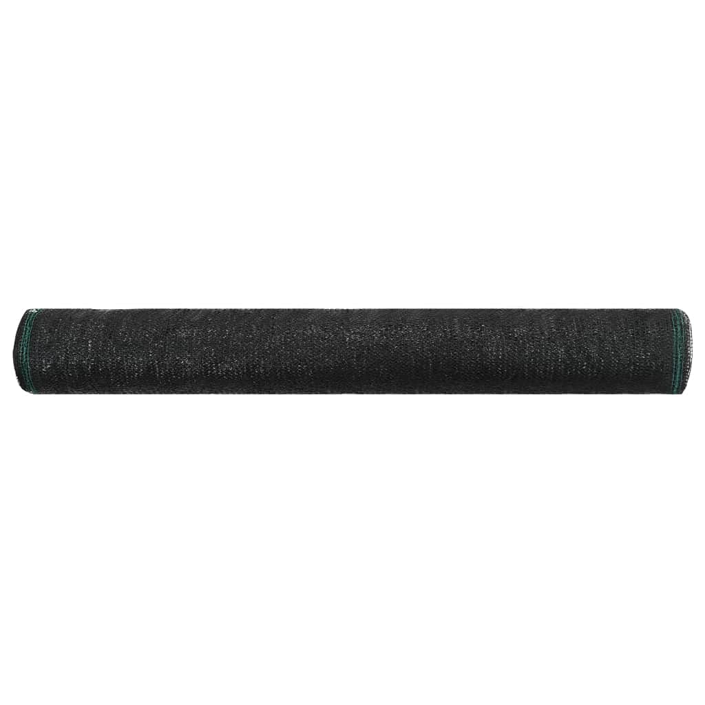 vidaXL Tenniszaun, HDPE, 1 x 25 m, Schwarz, für Zaun, Tennisnetz