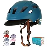 【パパママスタッフが考案】 子供用 自転車 ヘルメット (SG規格×超軽量250g×着脱式バイザー付き) 50-56cm 3歳以上対象 キッズ 小学生 子供 子ども 子供用ヘルメット sg 男の子 女の子 岡山 Ｃｏ－Ｇｏｏｄｓ（コーグッズ） ビリジアンブルー