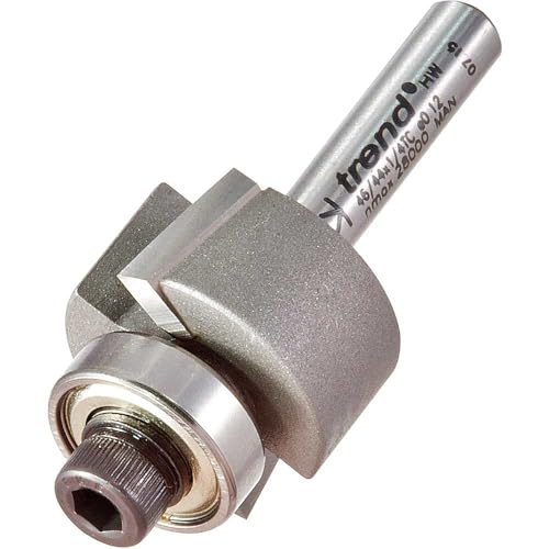 Image of Trend Professional Guided Rebater Router Cutter, 1/4 Inch Shank, 24mm Cut Diameter & 12.7mm Cut Length, Tungsten Carbide Tipped, 46/44X1/4TC