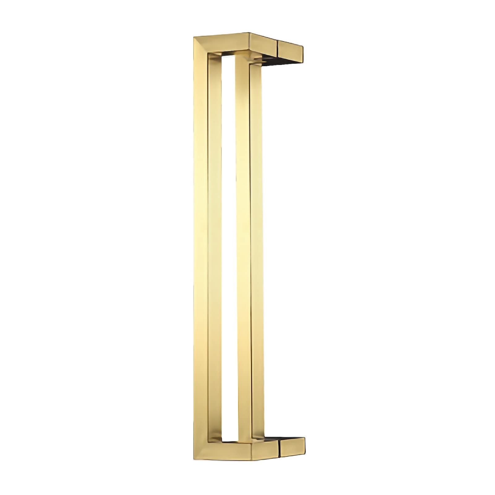 SaryEdge Barn Door Handle Shower Door Handle Stainless Steel,Large Sliding Glass Door Handle,60/80/120cm Long,Easy to Install,Yellow Titanium-23.6in (60cm),Yellow Titanium-23.6in (60cm)