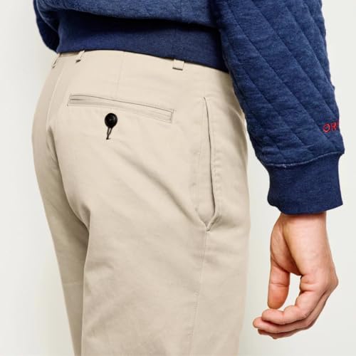 Orvis Men's Ultimate Khakis Plain Trim Fit Front Pants4