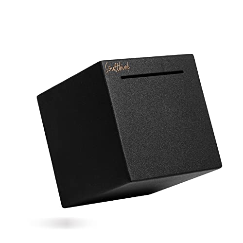 SoulThink Piggy Bank for Adults - Stainless Steel Savings Bank for Adults , Must Break to Open Savings Box for Cash Saving ( 4.72 inch )