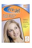 inkjet supplies australia Hornsea Inkjets 50 Hojas De Secado Inmediato pro-Jet Foto Calidad Inkjet Papel -Mate- A4 Tamaño 190gsm - Impresiones Hasta 5760Dpi - pro-Jet de Marca Papel Fotográfico - Compatible Con Todos Inkjet Impresoras