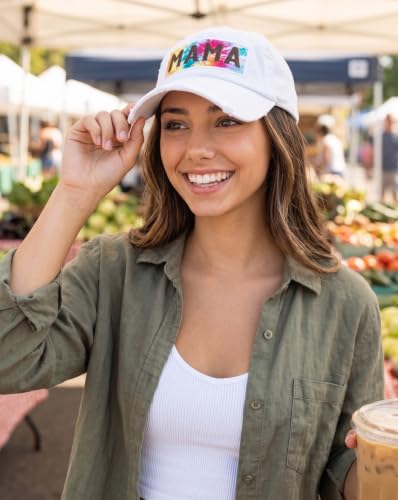 Image of Funky Junque Womens Baseball Cap Distressed Vintage Unconstructed Embroidered Dad Hat