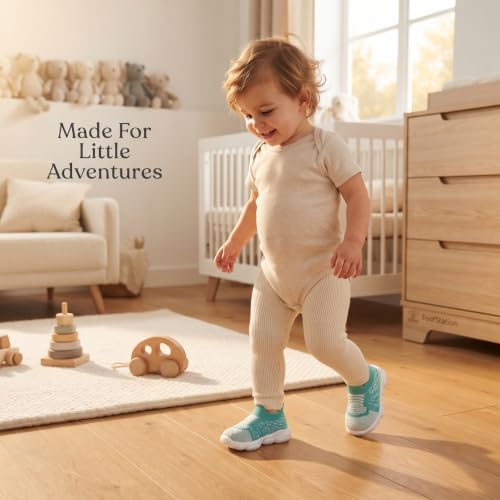 Image of Infant Shoes for Baby Boys & Girls | Musical Sound Walking Shoes | First Walker Shoes for Toddlers | Lightweight Breathable Knit Sneakers | Soft Sole Comfortable Slip On Shoes for Newborns, Babies & Kids