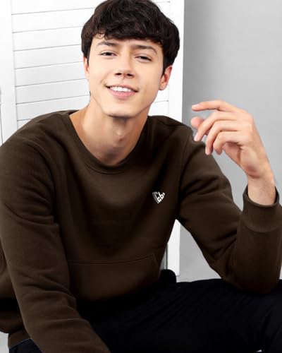 Image of EYEBOGLER Men's Cotton Blend Round Neck Sweatshirt