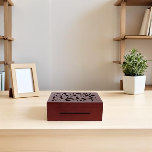 KICHOUSE 友達のためのオルゴール作りに最適な30音メカニズムオルゴールワインダープロテクターシェル 木製ブラウンケース パーソナライズ収納機能付き やキッズパーティーに最適 [5]