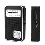Radio portable à 4 bandes : cette radio transistor polyvalente couvre toutes les bandes essentielles : FM (87-108 MHz), AM (520-1730 kHz), ondes courtes (SW 5,6-22 MHz) et bande météo NOAA (WB 162.400-162.550 MHz). Restez connecté aux nouvelles locales, aux émissions internationales à ondes courtes et aux alertes météorologiques critiques. Son design compact et portable en fait la meilleure petite radio pour le camping, la randonnée ou le transport quotidien.
