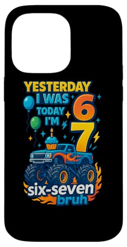 ̂6 傤7 Six Seven Bruh ~[ TVc o[Xf[ Gen Z Alpha X}zP[X iPhone 14 Pro Max p