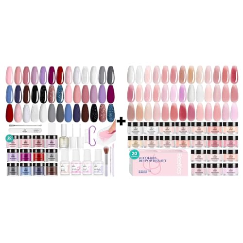 Beetles 20 Colors Dip Powder Nail Kit Starter Modern Muse