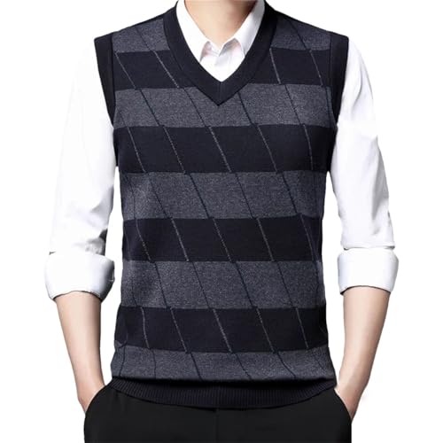 Men's Thickened Casual Sweater Tank Top Autumn and Winter Warm Vest