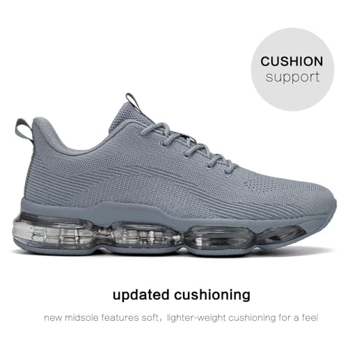 Image of Mens Running Shoes Air Low Top Comfort Walking Lace Up Sneakers Breathable Fashion Tennis Sport Gym Fitness Cross Trainers