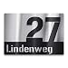 Produktbild Metzler Edelstahl Hausnummernschild mit 3D-Effekt - Edelstahl Türschild mit aufgesetzter Hausnummer und Straße - Hausnummernschild - Größe: 25 x 17,5 cm (Schwarz)