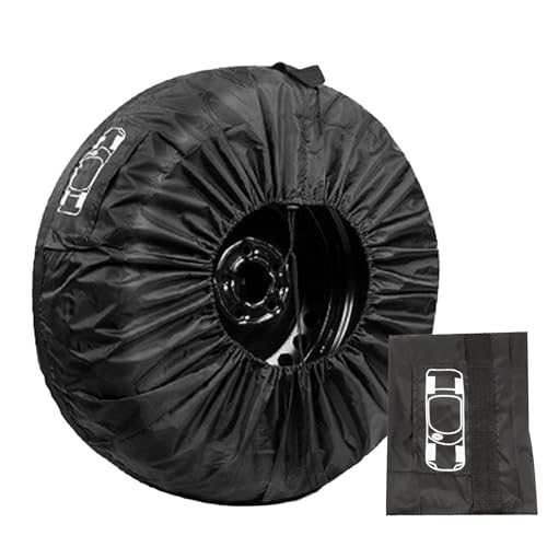 Borsa Per Pneumatici Per Auto - Copertura Universale Per Pneumatici Di Scorta E Borsa Per Ruote Portatile | Protezione Automatica Antipolvere Impermeabile Con Maniglia | Poliestere Resistente Lavabile