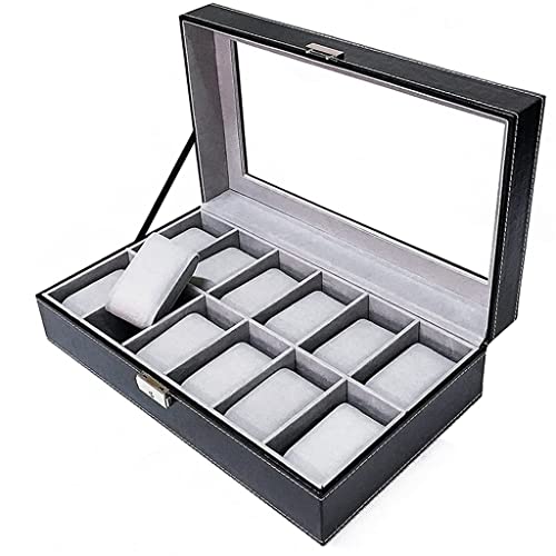 Boîte pour hommes large montre et boîte de rangement