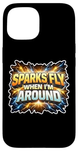 �ʔ����d�C�Z�t�X�p�[�N�t���C When I'm Around Joke Pun ���p �X�}�z�P�[�X iPhone 15 �p