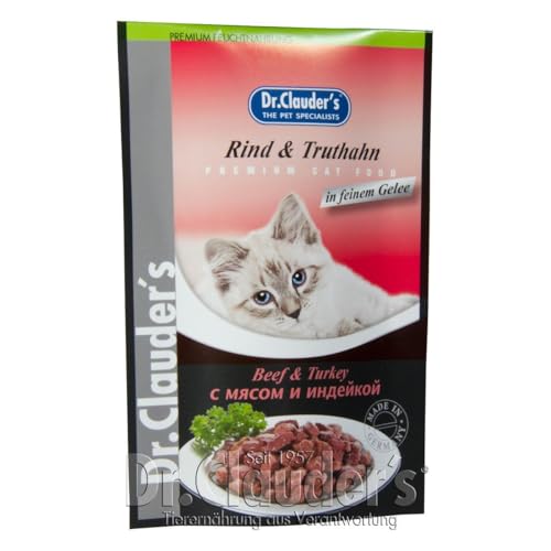 Dr. Clauders Katze Rind + Truthahn 100g Frischebeutel