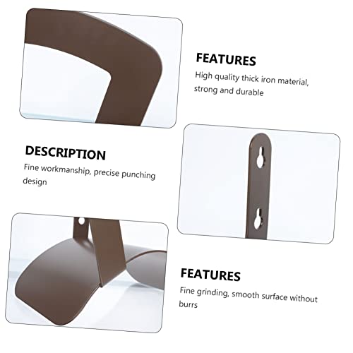 Support de tuyau de fer marron Abaodam pour rangement extérieur