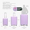 Traveler's Choice Pagosa Hardshell Expandable Luggage with Spinner Wheels, Lavender, 3-Piece Set (22/26/30) #2