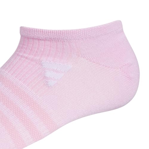 adidas Kids Girls 6 Pack Superlite 3.0 No Show Athletic Socks Socks - Blue, Pink, White3
