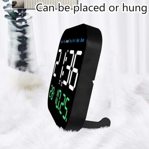 Horloge murale numérique LED avec télécommande pour un salon moderne - 7