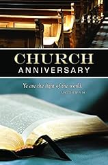 Church Bulletins - Ye are The Light of The World - Church Anniversary Bulletin - Matthew 5:14 (KJV) - Bible Study Supplies for Sunday School - Patriotic Church Bulletins - Pack of 100