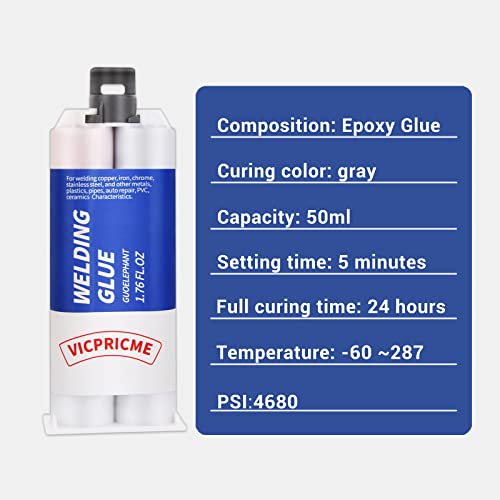 176-oz-Metal-Epoxy-Glue-2-Part-Heavy-Duty-Cold-Weld-Epoxy-Glue-for-All-Uses-for-Bonding-Metal-to-Metal-Metal-to-Plastic-Ceramics-and-Other-Materials-Great-Filler-for-Automotive-Marine-Repairs