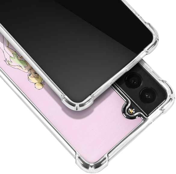 Skinit Clear Phone Case Compatible with Galaxy S21 5G - Officially Licensed Disney Tinker Bell Water Color Art Poses Design