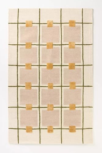 Tapete decorativo RUG BARN 6x9 ft taupe rectangular miniatura 1