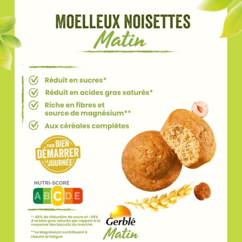Gerblé matin gâteau moelleux noisette - vue 3