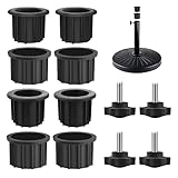 Pour les jardins, les balcons, les terrasses et la plage, notre pied de parasol garantit que votre parasol reste ancré.