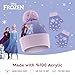 Disney Girls Frozen Winter Hat and Kids Gloves Set, Elsa and Anna Beanie for Ages 4-7