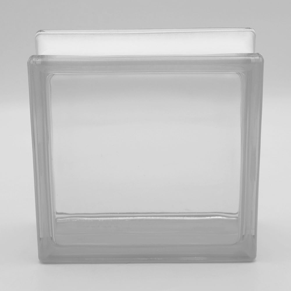 Podstawowy szklany klocek pełny widok, 19 x 19 x 8 cm - 6 sztuk
