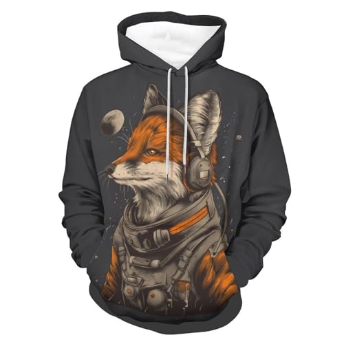 Sweatshirt Renard Spatial protégeant du froid avec style pour homme et femme