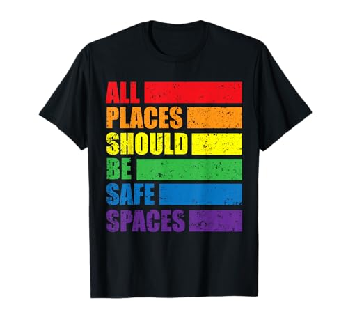 Rainbow Safe Space - Pride Queer Lesben Gay Trans CSD LGBTQ+ T-Shirt