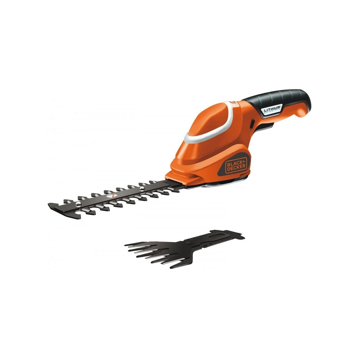 BLACK+DECKER KIT CESOIA E SFOLTIRAMI CORDLESS 7 V BATTERIA AL LITIO - CESOIA TAGLIO 10cm - SFOLTIRAMI TAGLIO 15cm + GUANTI E CESOIE GSL700KIT-QW